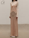 BASERANGE Linen Didin Sling Dress Portugal BAS-DRDY-LI-SU25-STILL BROWN (DRDY-SL-000)
